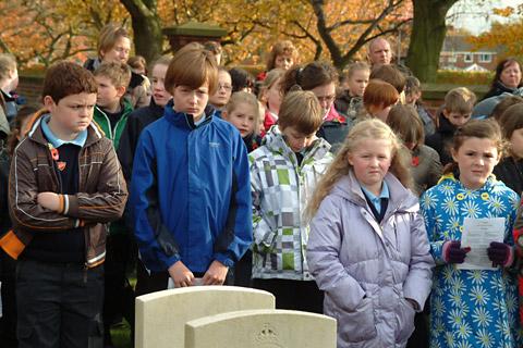 A remembranc  and thanks giving service was held in Selby cemetery 