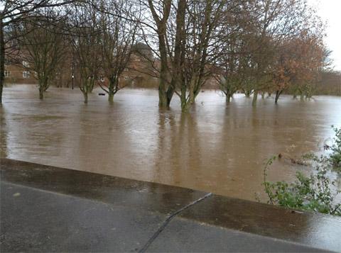 Malton flooding. Picture by Debbie Moore 