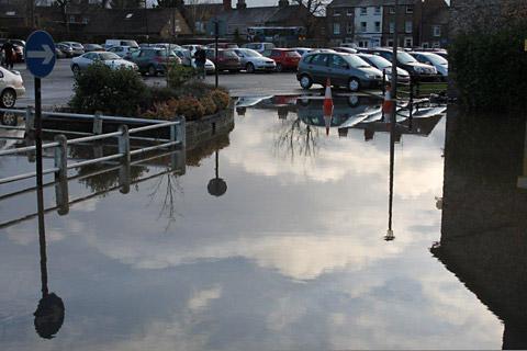 Flooding in Malton & Norton. Picture by Paul Swain