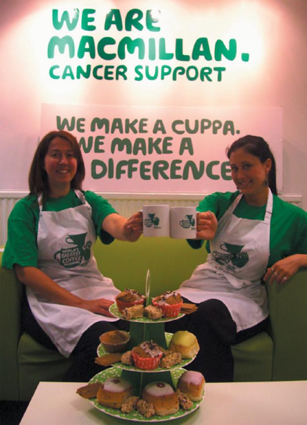 Macmillian fundraising managers Sally Millington &#40;left) and Crystal Ness
