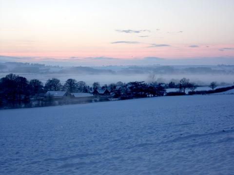 Reader Megan Spaven captured this
 wintery scene from the Wolds Way near the aptly named Winteringham