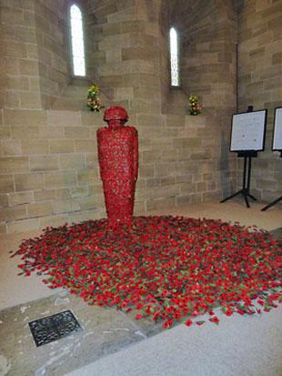 St Peter & St Paul's Church. Martin Waters' art installation 'The Last Stand'. Pic: Nick Fletcher