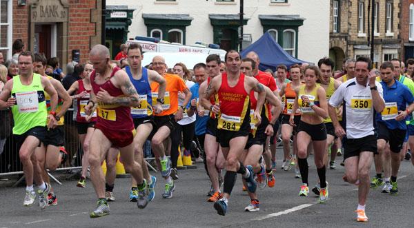 Runners take part in the Kirkbymoorside 10k 