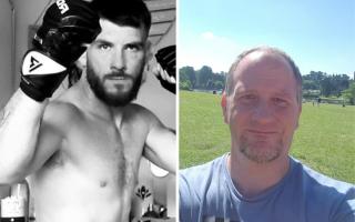 Saul Davidson (right) is preparing to take on his nephew, Ryan Taylor (left), in an MMA fight to honour his sister, Philippa, who died aged 51