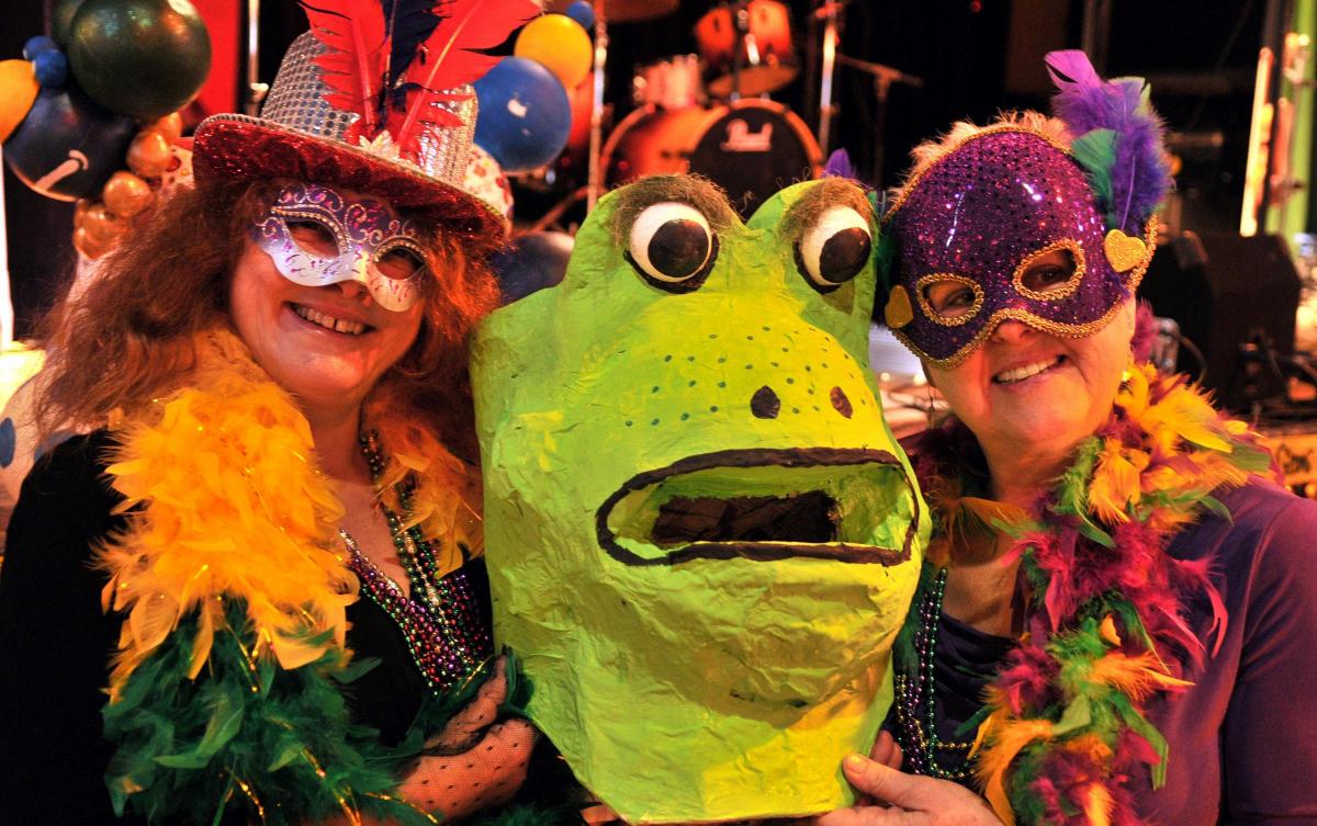 Ann Pywell, left, and Eileen Snee enjoy the Cajun Festival at the Milton Rooms, in Malton.                                        