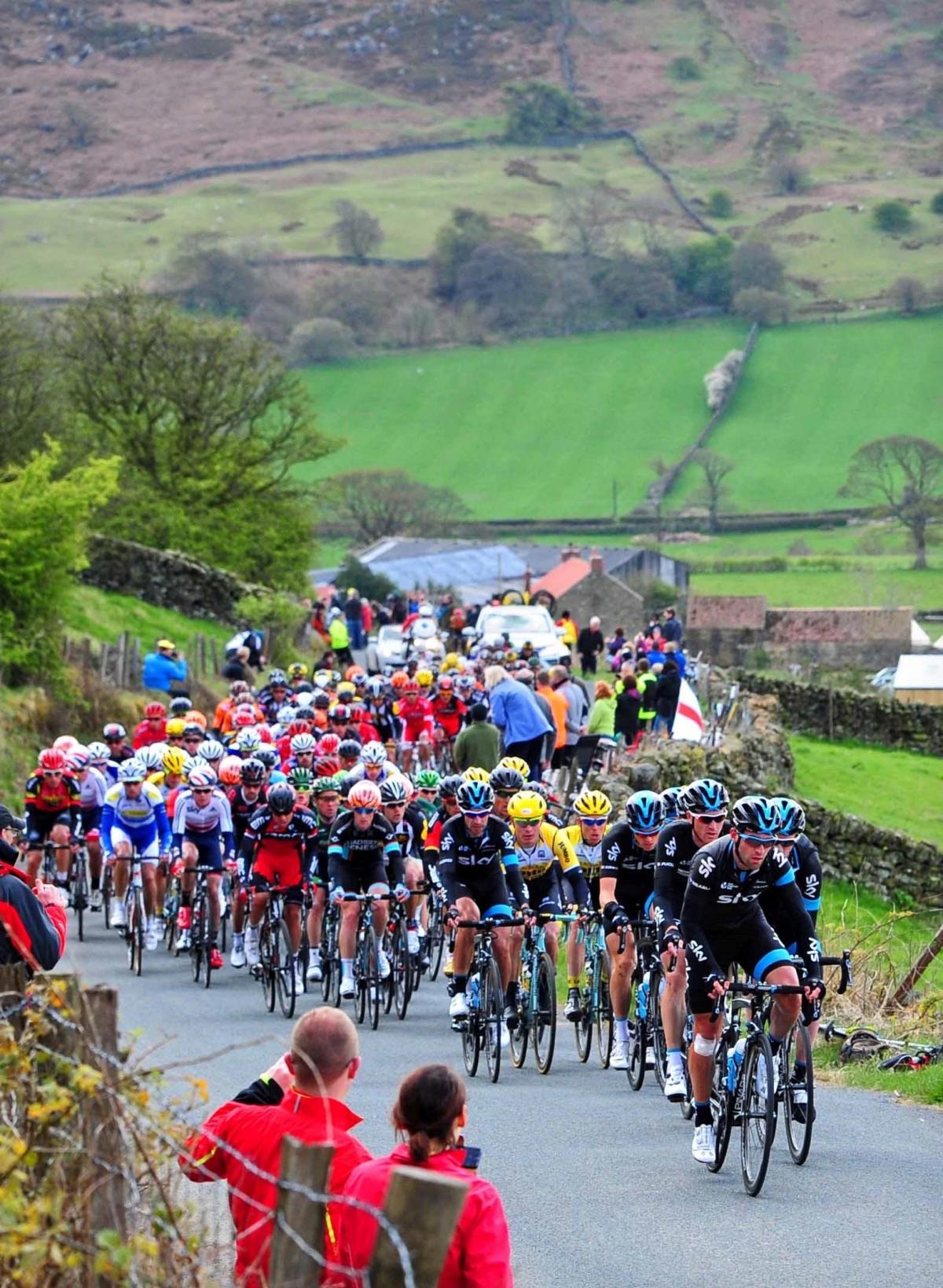 The Tour De Yorkshire riders in Rosedale. Picture: Anthony Chappel-Ross