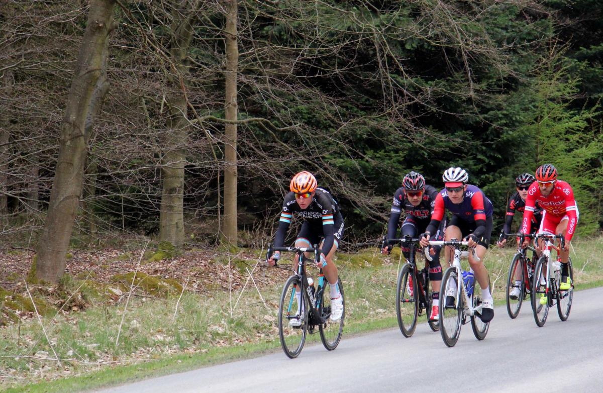 Riders pass through Dalby Forest. Photo: Natalie Marchant/PA Wire.