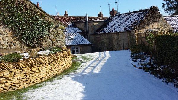Snow in Helmsley by Honeysuckle Cottage