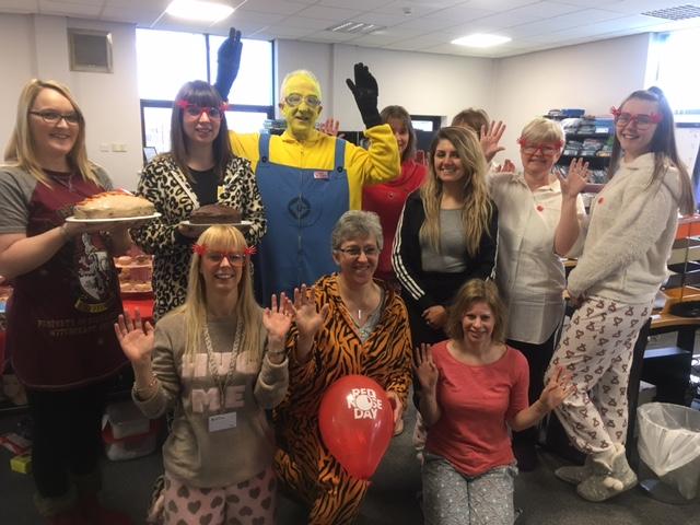 Staff at Ware & Kay having a Onesie’s and PJ day