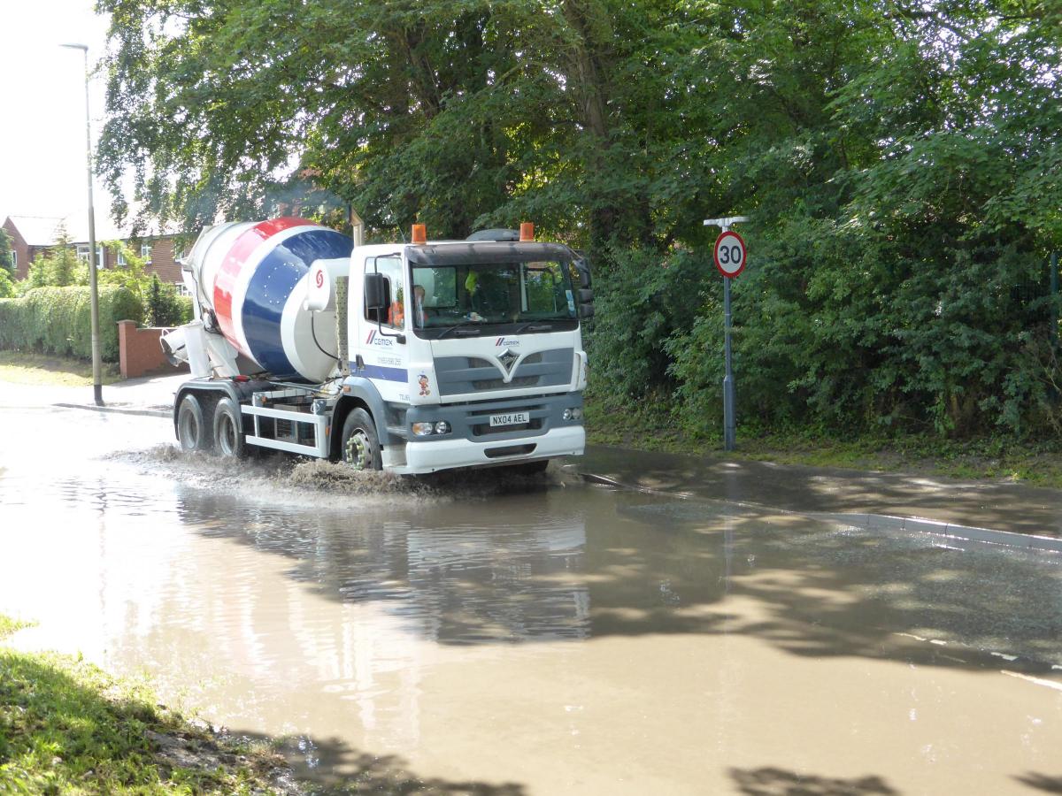 Clear up after flooding in Broughton Road, Malton   Pic Nick Fletcher