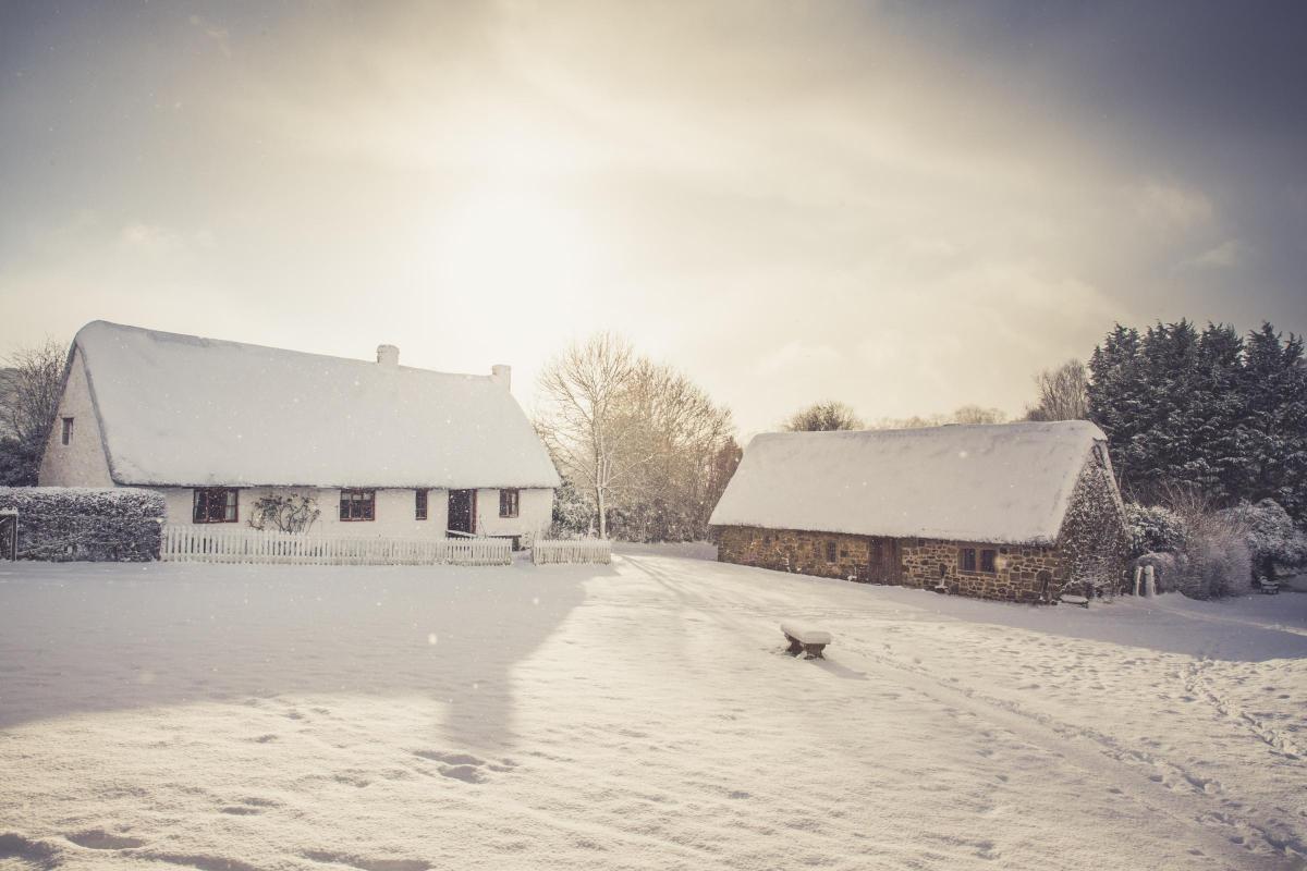 Snow at Ryedale Folk Museum Picture: Angela Waites