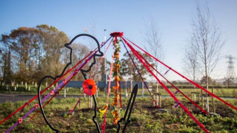 In commemoration of 100 years since the end of the First World War, Eden Camp purchased three ‘There But Not There, ‘Tommies’ and installed them alongside a remembrance memorial on the recently built roundabout on the A169, on the approach to the mu