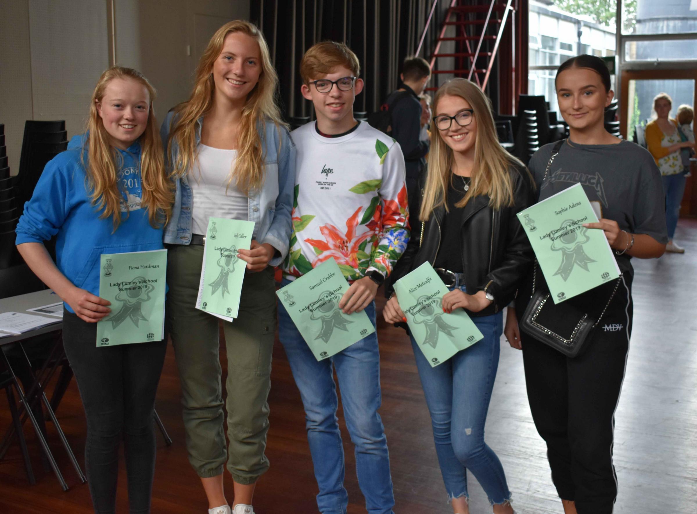 A Level Results Pupils Celebrate At Lady Lumley S School Gazette Herald