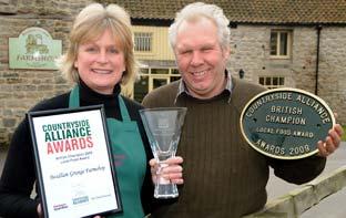 Jenny and Mark Rooke of the Beadlam Grange Farm Shop and Tearoom.