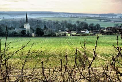 Picture of a village church taken while out walking in the woods above Wintringham. Picture by Graham Piercy.