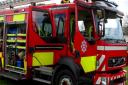 Firefighters tackle fire at farm