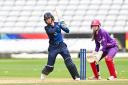 Northern Diamonds’ Lauren Winfield Hill hits out against Loughborough Lightning in the Rachael Heyhoe Flint Trophy. Picture: Will Palmer/SWpix.com