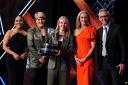 Beth Mead poses with The BBC Sports Personality of the Year Award alongside presenters Alex Scott, Clare Balding, Gabby Logan and Gary Lineker during the BBC Sports Personality of the Year Awards 2022. Picture: PA