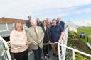 Yorkshire Cricket Club president Jane Powell and Scarborough Cricket Club president Bill Mustoe cut the ribbon