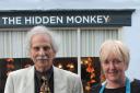 James Rossdale and Helen Knapp, owner of Hidden Monkey café in Malton