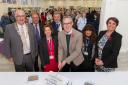 North Yorkshire Council's chairman, Cllr David Ireton, executive member for libraries, Cllr Simon Myers, libraries interim general manager, Hazel Smith, member for the Woodlands division, Cllr John Ritchie, Lord Parkinson, member for the Castle