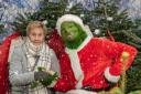 The Grinch played by Ryan Swain is at Whartons Winter Wonderland in York