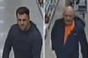 Two men the police want to speak to after a theft at Home Bargains in Selby