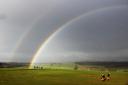 Double rainbow over Terrington Hall School    Picture: Helen Torlesse