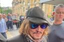 Johnny Depp will play Scarborough Open Air Theatre with the Hollywood Vampires on July 5. Pictured: Depp at York's Principal Hotel