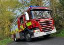 Fire crews were on the scene this morning after a light sparked a bin fire in Scarborough
