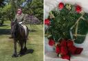 A Yorkshire wreath maker has paid tribute to Queen Elizabeth II with a special horse wreath that will be place near her Majesty's fell pony in Windsor. Pictures: Steve Parsons/PA Wire and Julie Smith