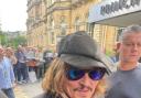 Johnny Depp will play Scarborough Open Air Theatre with the Hollywood Vampires on July 5. Pictured: Depp at York's Principal Hotel