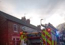 Firefighters are currently on the scene at a chimney fire in Norton