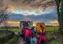 Emergency services were called after a woman fell from a horse in Wykeham, North Yorkshire