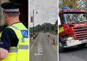 Police have made two arrests following a viral TikTok video of a man riding on the roof of a fire engine as it travels along Foreshore Road in Scarborough
