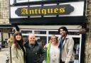 TV celebrity experts Natasha Ranskin Sharp and Ishi Kahn with Mark and Tracy Witherington from Pickering Antiques.