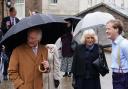 King Charles III and Camilla, Queen Consort, with Tom Naylor-Leyland, during their recent visit to Malton