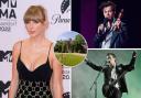 Who could be looking to move to Towton Hall in North Yorkshire, pictured centre, with, left, Taylor Swift; top right, Harry Styles; and bottom right, Alex Turner, of the Arctic Monkeys