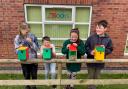 Children and young people who attended Creative Briefs in Scarborough, through FEAST at Easter had lots of fun making and decorating their own bird boxes and insect houses