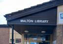 A Toilet Twinned Town certificate was presented to Malton Library staff