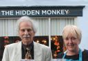 James Rossdale and Helen Knapp, owner of Hidden Monkey café in Malton