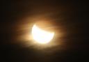A partial lunar eclipse in 2019