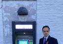 North Yorkshire Councillor for the Helmsley and Sinnington division, George Jabbour at Barclays ATM on Market Place