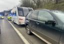 Police tracked the BMW, which was travelling south on the A1