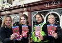 Launching the crime prevention menu at The Yard, in Malton, from left, Safer Ryedale’s Gail Cook, Sophie Corner, of The Yard, PC Jane Jones and Sandi Clark, of Safer Ryedale