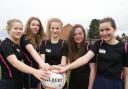 Malton School netballers Maddie Craggs, Neve Leggett, Olive Ferguson, Niamh Creber and Lauren Gregory, who have been selected to take part in the England Netball Performance Pathway programme