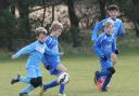 Action from Heslerton Under-11s’ match against Whitby Fisherman