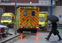 Ambulances outside the Accident & Emergency Department at York Hospital. Picture David Harrison.