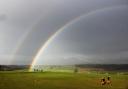 Double rainbow over Terrington Hall School    Picture: Helen Torlesse