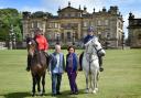 Getting ready for charity ride at Duncombe Park, from left, Janet Cochrane (Ride Yorkshire), Rob Davies (RSF), Lisa Wilson-Kallagher (Parnaby’s) and Lucy Frost (Ride Yorkshire)   Picture: Frank Dwyer
